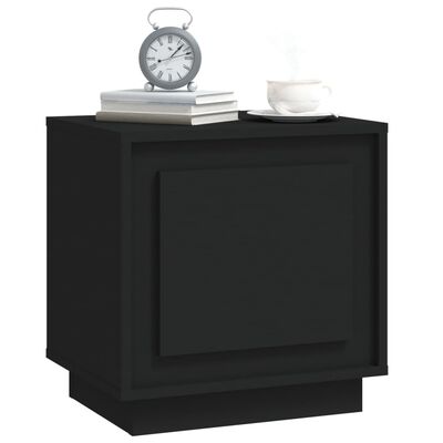 vidaXL Bedside Cabinets 2 pcs Black 44x35x45 cm Engineered Wood