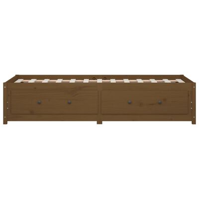 vidaXL Day Bed without Mattress Honey Brown 90x190 cm Single Solid Wood Pine