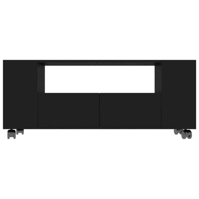 vidaXL TV Cabinet Black 120x35x48 cm Engineered Wood