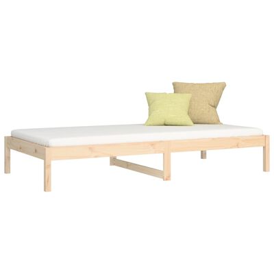 vidaXL Day Bed without Mattress 90x190 cm Single Single Solid Wood Pine