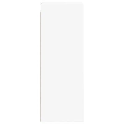 vidaXL Wall Cabinet with Glass Doors White 35x37x100 cm