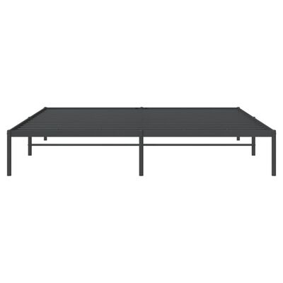 vidaXL Metal Bed Frame without Mattress Black 183x213 cm