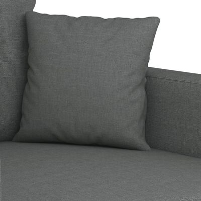 vidaXL 2-Seater Sofa Dark Grey 140 cm Fabric