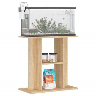 vidaXL Aquarium Stand Sonoma Oak 60x30x60 cm Engineered Wood