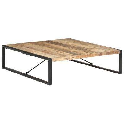 vidaXL Coffee Table 140x140x40 cm Rough Mango Wood