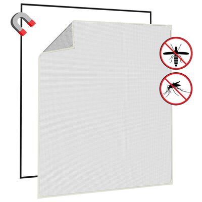 vidaXL Magnetic Insect Screen for Windows White 120x140 cm