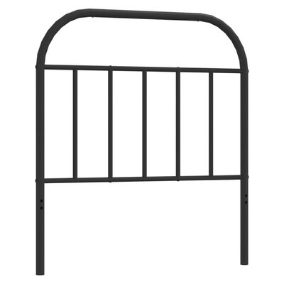 vidaXL Metal Headboard Black 90 cm