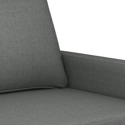 vidaXL 2-Seater Sofa Dark Grey 140 cm Fabric