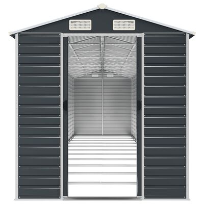 vidaXL Garden Shed Anthracite 191x980x198 cm Galvanised Steel