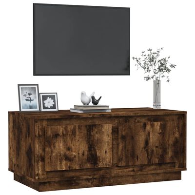 vidaXL Coffee Table Smoked Oak 102x50x44 cm Engineered Wood