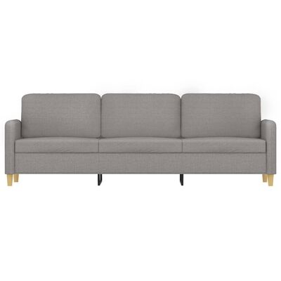 vidaXL 3-Seater Sofa Light Grey 210 cm Fabric