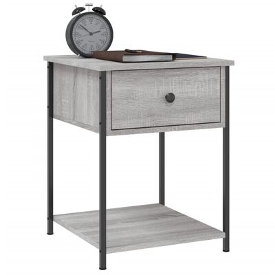 vidaXL Bedside Tables 2 pcs Grey Sonoma 44x45x58 cm Engineered Wood