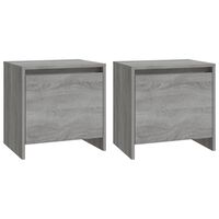 vidaXL Bedside Cabinets 2 pcs Grey Sonoma 45x34x44.5 cm Engineered Wood