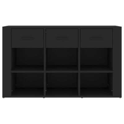 vidaXL Sideboard Black 100x30x59.5 cm Engineered Wood