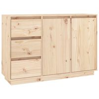 vidaXL Sideboard 111x34x75 cm Solid Wood Pine