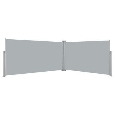 vidaXL Retractable Side Awning 160x600 cm Grey