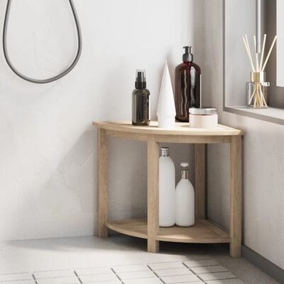 vidaXL Bathroom Side Table 45x45x45 cm Solid Wood Teak