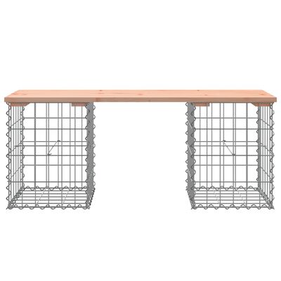 vidaXL Garden Bench Gabion Design 103x31x42 cm Solid Wood Douglas