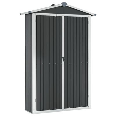 vidaXL Garden Shed Anthracite 116x45x175 cm Galvanised Steel