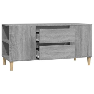 vidaXL TV Cabinet Grey Sonoma 102x44.5x50 cm Engineered Wood