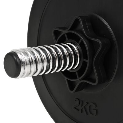 vidaXL 14 Piece Dumbbell Set 20 kg