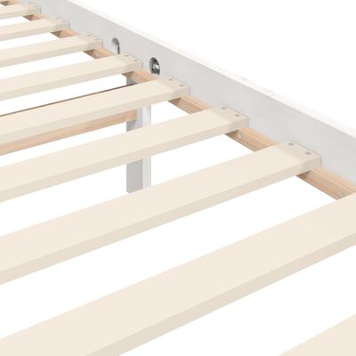 vidaXL Bed Frame without Mattress White Super King Size Solid Wood