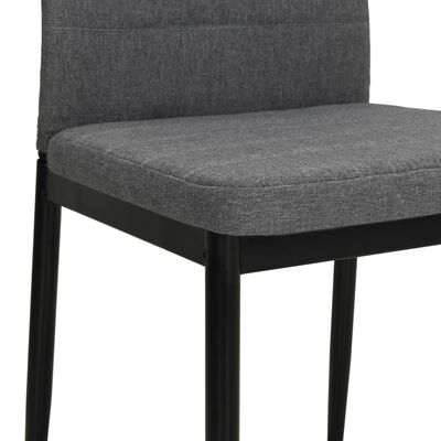 vidaXL Dining Chairs 4 pcs Light Grey Fabric