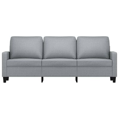 vidaXL 3-Seater Sofa Light Grey 180 cm Fabric