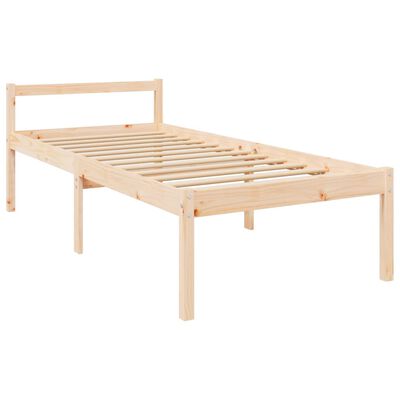 vidaXL Senior Bed without Mattress Single Solid Wood