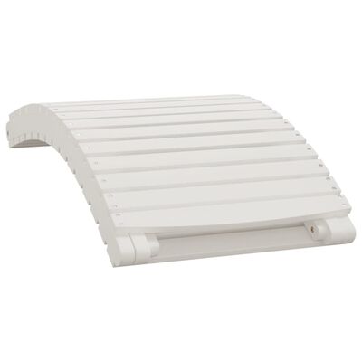 vidaXL Sun Lounger White 184x55x64 cm Solid Wood Acacia