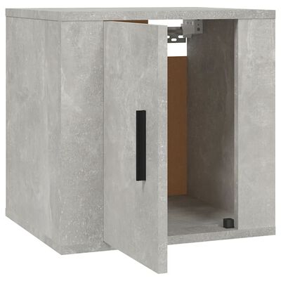 vidaXL Wall Mounted TV Cabinets 2 pcs Concrete Grey 40x34.5x40 cm