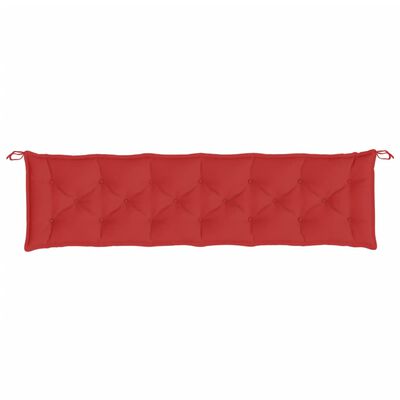 vidaXL Garden Bench Cushions 2pcs Red 200x50x7cm Oxford Fabric