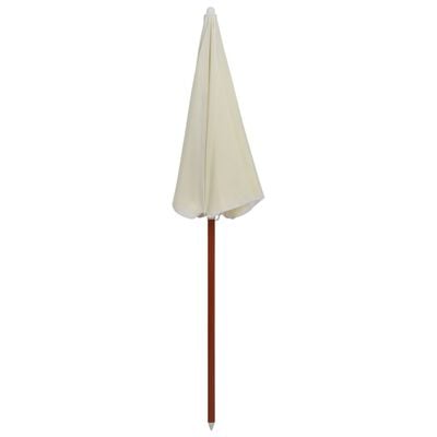 vidaXL Garden Parasol with Steel Pole 180 cm Sand