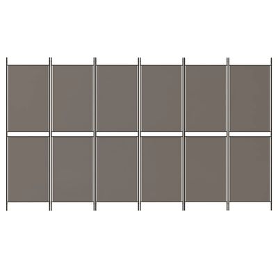 vidaXL 6-Panel Room Divider Anthracite 300x220 cm Fabric