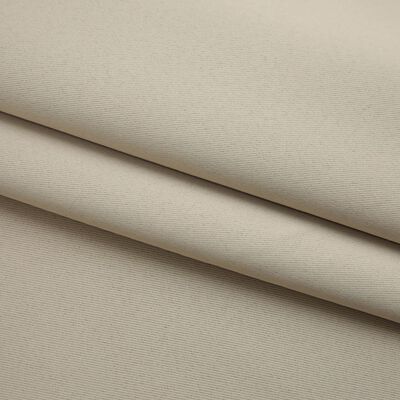 vidaXL Blackout Curtain with Hooks Beige 290x245 cm