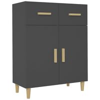 vidaXL Sideboard Black 69.5x34x89 cm Engineered Wood