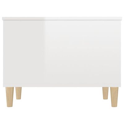 vidaXL Coffee Table High Gloss White 60x44.5x45 cm Engineered Wood