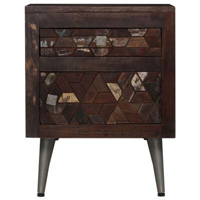 vidaXL Bedside Cabinet Solid Reclaimed Wood 40x30x50 cm