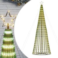 vidaXL Christmas Tree Light Cone 688 LEDs Warm White 300 cm