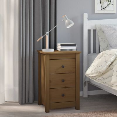 vidaXL Bedside Cabinets 2 pcs Honey Brown 40x35x61.5 cm Solid Wood Pine