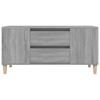 vidaXL TV Cabinet Grey Sonoma 102x44.5x50 cm Engineered Wood