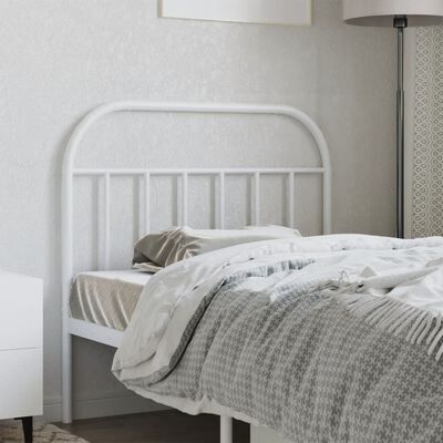 vidaXL Metal Headboard White 107 cm