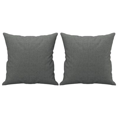 vidaXL 3 Piece Sofa Set with Pillows Dark Grey Fabric