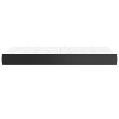 vidaXL Pocket Spring Bed Mattress Black 90x190x20 cm Faux Leather