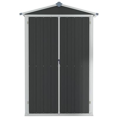 vidaXL Garden Shed Anthracite 116x45x175 cm Galvanised Steel