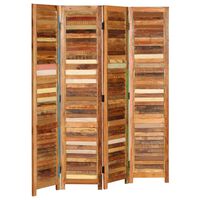 vidaXL Room Divider Solid Reclaimed Wood 170 cm