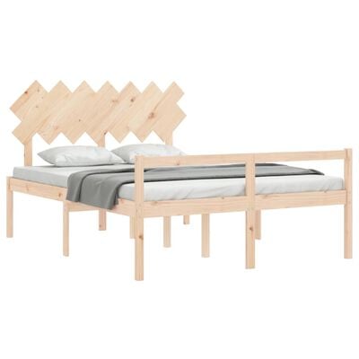 vidaXL Senior Bed without Mattress King Size Solid Wood