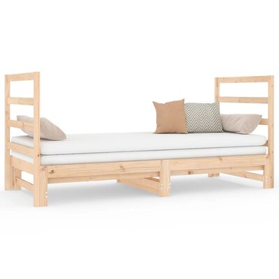 vidaXL Pull-out Day Bed without Mattress 2x(90x190) cm