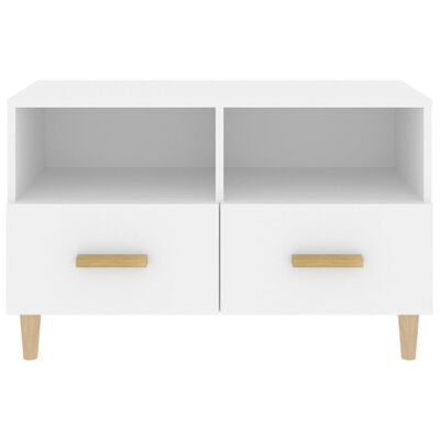 vidaXL TV Cabinet White 80x36x50 cm Engineered Wood