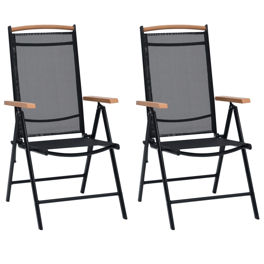 black foldable garden chairs